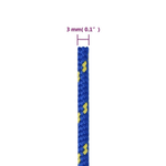 vidaXL Corda Nautica Blu 3 mm 250 m in Polipropilene