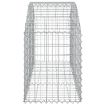 vidaXL Cesto Gabbione ad Arco 150x50x60/80 cm Ferro Zincato