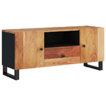 vidaXL Mobile TV 105x33,5x46cm Legno Massello Acacia Legno ingegnerizzato