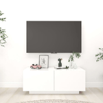 vidaXL Mobile Porta TV Bianco 100x35x40 cm in Legno ingegnerizzato