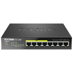 D-Link-DGS-1008P-switch-di-rete-Non-gestito-Gigabit-Ethernet--10-100-1000--Supporto-Power-over-Ethernet--PoE--Nero