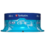 Verbatim-CD-R-AZO-Crystal-700-MB-25-pz