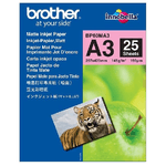 Brother BP60MA3 carta inkjet A3 (297x420 mm) Opaco 25 fogli Bianco