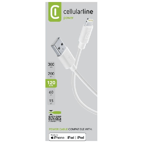 Cellularline-Power-Cable-120cm---Lightning