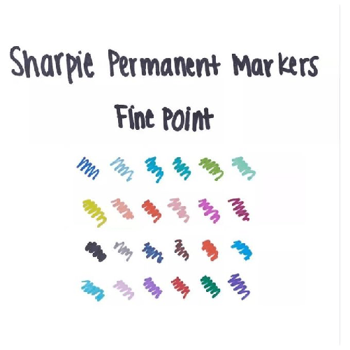 Sharpie-Fine-Point-marcatore-permanente-Punta-sottile-Nero-12-pz