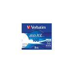 Verbatim BD-R XL 100GB* 4x Ampia area stampabile a getto d'inchiostro, 5 pezzi in Jewel case