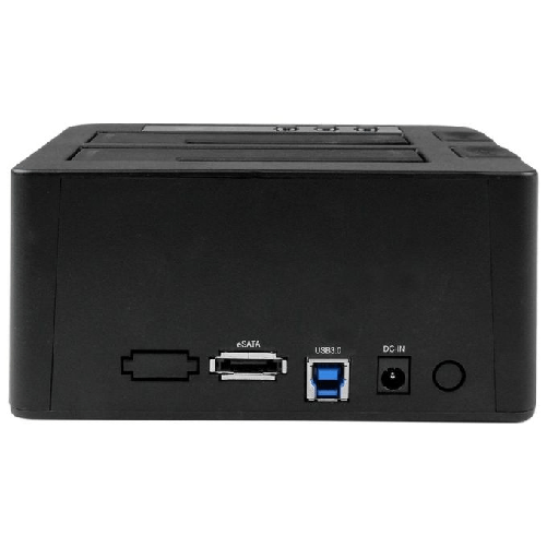 StarTech.com-Docking-Station-per-Hard-Disk-a-2-Slot---Duplicatore-Standalone-USB-3.0--5-Gbps--eSATA-per-SSD-HDD-SATA-III-2.5-3.5-Clonatore-di-Hard-Drive-con-Carica-dall-Alto