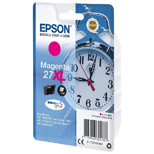Epson-Alarm-clock-Cartuccia-Sveglia-Magenta-Inchiostri-DURABrite-Ultra-27XL