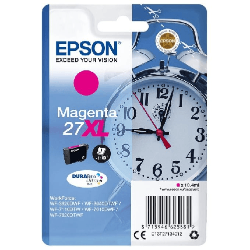 Epson-Alarm-clock-Cartuccia-Sveglia-Magenta-Inchiostri-DURABrite-Ultra-27XL