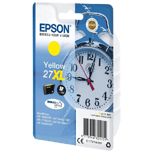 Epson-Alarm-clock-Cartuccia-Sveglia-Giallo-Inchiostri-DURABrite-Ultra-27XL
