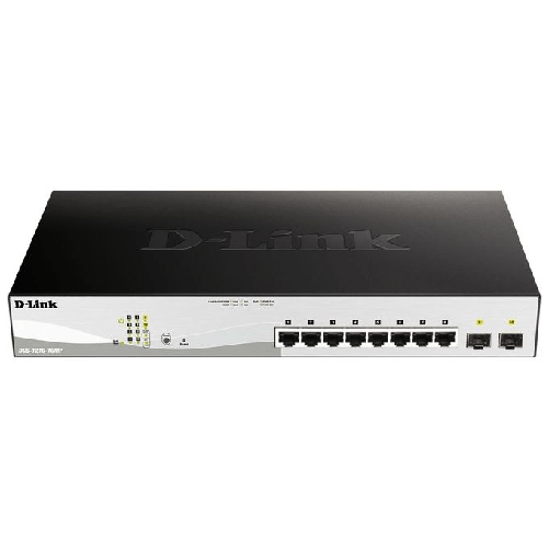 D-Link-DGS-1210-10MP-switch-di-rete-Gestito-L2-L3-Gigabit-Ethernet--10-100-1000--Supporto-Power-over-Ethernet--PoE--Nero