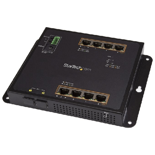 StarTech.com-Switch-Ethernet-Gigabit-a-8-porte-PoE--con-2-connessioni-SFP---Gestito---Montabile-a-Parete-con-accesso-frontale