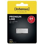 Intenso-Premium-Line-unita-flash-USB-64-GB-USB-tipo-A-3.2-Gen-1--3.1-Gen-1--Argento