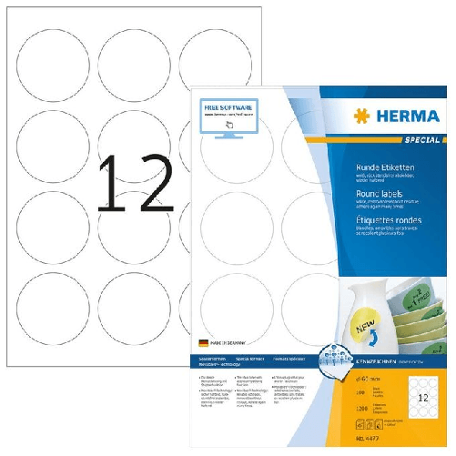 HERMA-4477-etichetta-per-stampante-Bianco-Etichetta-per-stampante-autoadesiva