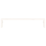 Supporto per Monitor Bianco 50x27x10 cm Legno Massello di Pino