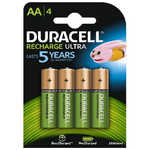 Duracell Batterie Ricaricabili AA (Confezione da 4),