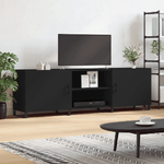 vidaXL Mobile Porta TV Nero 150x30x50 cm in Legno ingegnerizzato