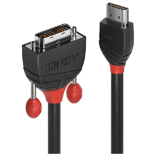Lindy-36272-cavo-e-adattatore-video-2-m-HDMI-tipo-A--Standard--DVI-D-Nero