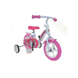 Dino Bikes Bicicletta per Bambina 10 Pollici Unicorno Pedali Bimba Rotelle Bici 2 3 4 anni