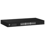 LevelOne Switch 24x GE GEU-2431 19 Rack Mount Kit Non gestito Gigabit Ethernet (10/100/1000) 1U Nero