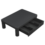 vidaXL Supporto per Monitor Nero 43x30,5x13 cm