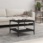 vidaXL Tavolino da Salotto Nero 55x55x40 cm in Legno ingegnerizzato