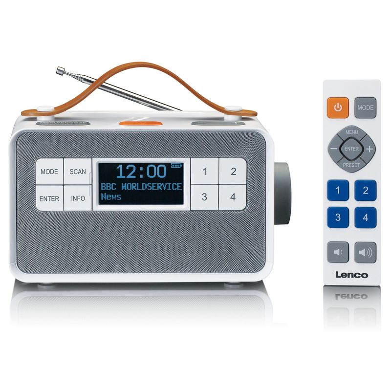 Lenco-PDR-065WH-radio-Portatile-Digitale-Bianco