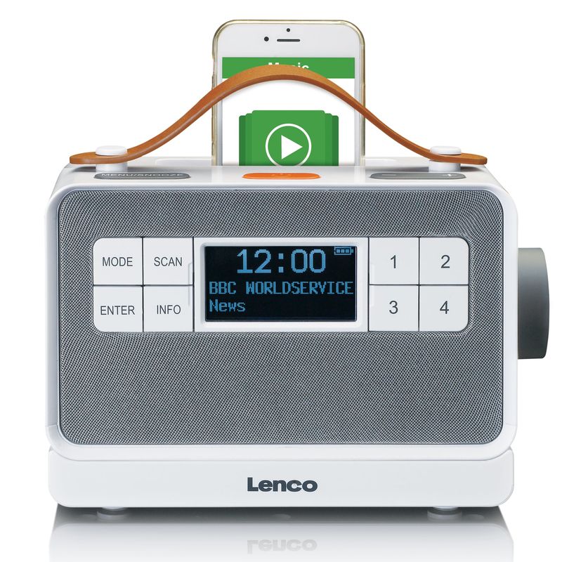 Lenco-PDR-065WH-radio-Portatile-Digitale-Bianco