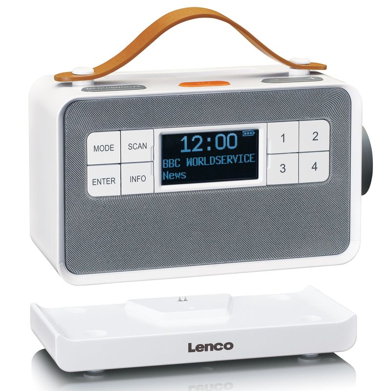 Lenco-PDR-065WH-radio-Portatile-Digitale-Bianco