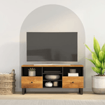 vidaXL Mobile TV 100x33x46cm Legno Massello Mango e Legno ingegnerizzato