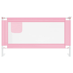 vidaXL Sponda Letto di Sicurezza per Bambini Rosa 150x25 cm in Tessuto