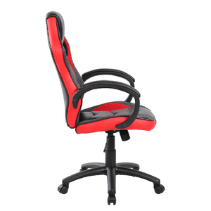 Dmora Sedia da gaming Darlanc, Poltrona da gaming adulto, Sedia da scrivania, 66x61h104/114 cm