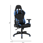 Dmora Sedia da gaming Daren, Poltrona da gaming adulto, Sedia da scrivania, 57x72h124/134 cm