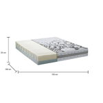 Talamo Italia Materasso piazza e mezza Dili, Materasso in Memory foam e Waterfoam