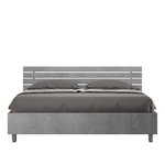 Letto matrimoniale senza rete 160x190 testata inclinata con doghe cemento Ankel