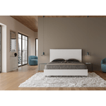 Letto matrimoniale contenitore 160x200 bianco frassino New Egos