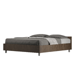 Letto matrimoniale con rete 160x190 noce Nuamo