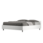 Letto matrimoniale contenitore 160x190 bianco frassino Nuamo