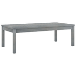 vidaXL Tavolino da Caffè 100x50x33 cm Grigio Legno Massello di Acacia