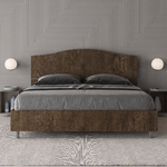 Letto matrimoniale con rete 160x190 noce Dores