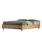 Letto matrimoniale senza rete 160x190 quercia Nuamo