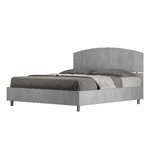 Letto matrimoniale contenitore 160x190 cemento Dora