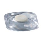 Gedy Porta Sapone Twist Grigio-Argento Resina 3,5x13x9,7 Cm