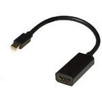 Link Adattatore Mini Displayport Maschio a Hdmi 2.0 Femmina Contatti Dorati 4Kx2K 60hz Hdr Rgb 4:4:4
