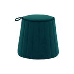 CASA COLLECTION Pouf Dora in Velluto 38x38cm-H40cm Blu