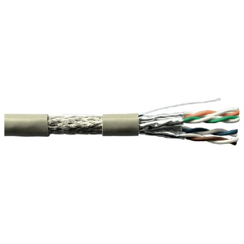 Link Cavo Solido Schermato S-Ftp per Reti Categoria 6a Lszh Awg23 In Rame Matassa 305mt Classe Cpr Cca