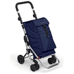 Foppapedretti-Go-Up-Alluminio-Nero-Blu-marino-Borsa-trolley