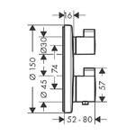 Hansgrohe-Ecostat-S-Lavello-da-bagno-Cromo