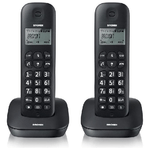 Brondi TELEFONO CORDLESS BRONDI GALA TWIN 10273810 Nero DECT display alfanum. ID chiamate