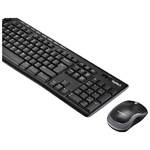 Logitech-Wireless-Combo-MK270-tastiera-Mouse-incluso-USB-AZERTY-Francese-Nero